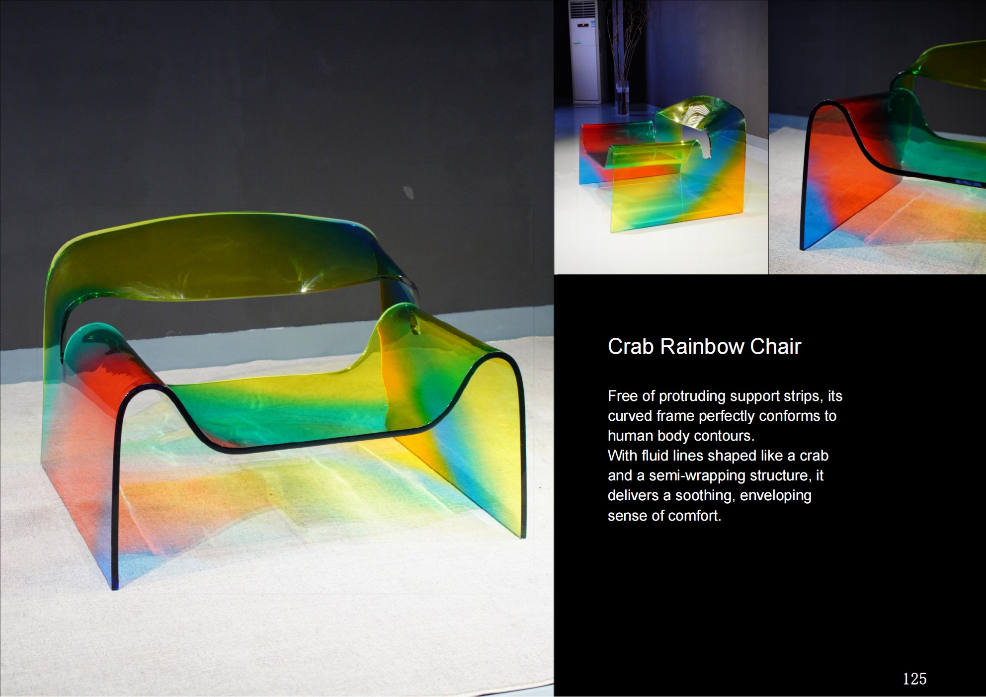 Crab Rainbow Chair